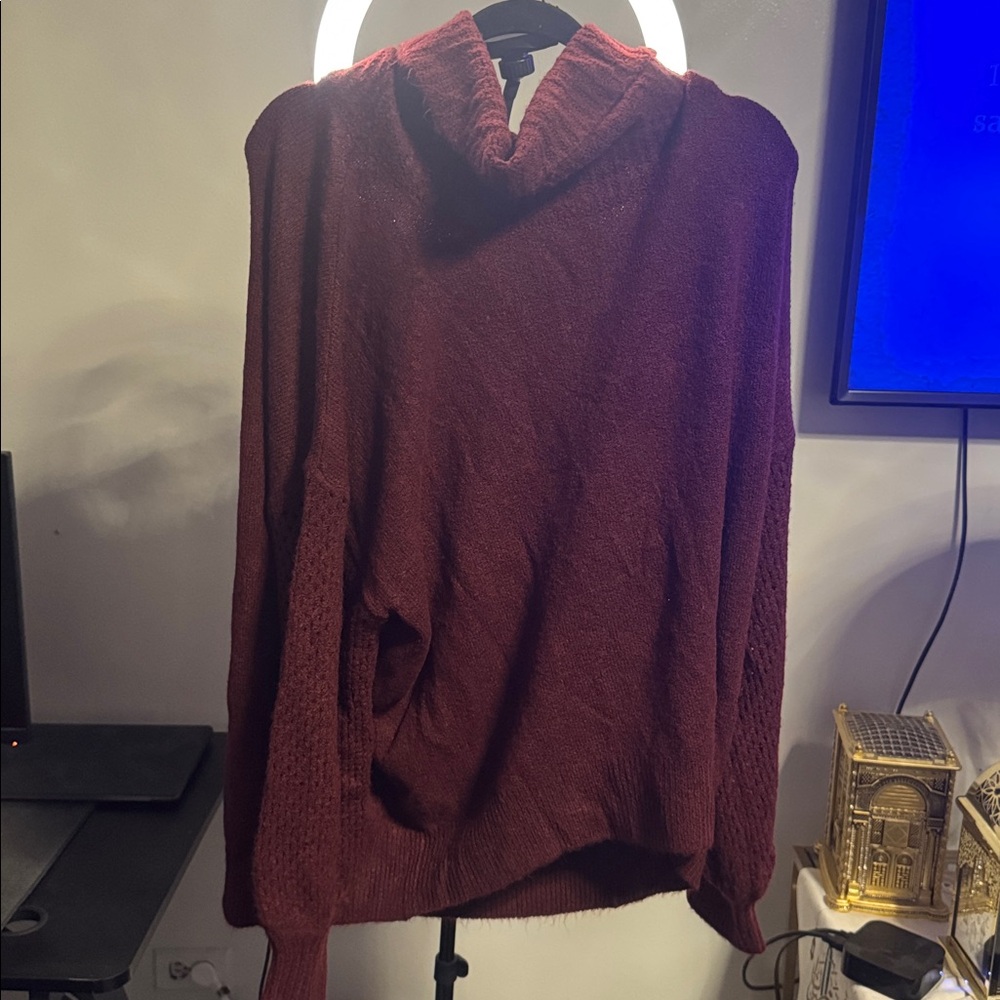 Vince Camuto Deep Red Knit Sweater